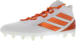 adidas Sm Freak Mid Mens Shoes Size 14, Color: White/Hyper Orange