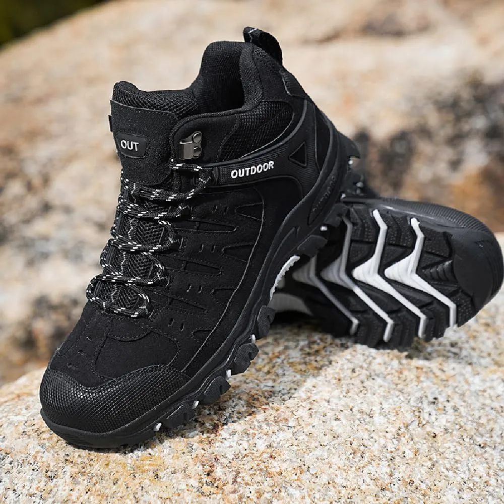 Asifn Mens Sports Hiking Lightweight Outdoor Work Breathable Non-slip Driving Casual Bare Boots