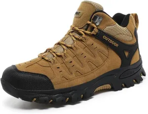 Asifn Mens Sports Hiking Lightweight Outdoor Work Breathable Non-slip Driving Casual Bare Boots