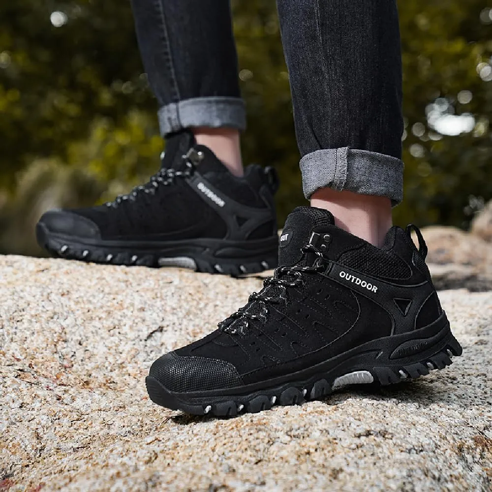 Asifn Mens Sports Hiking Lightweight Outdoor Work Breathable Non-slip Driving Casual Bare Boots