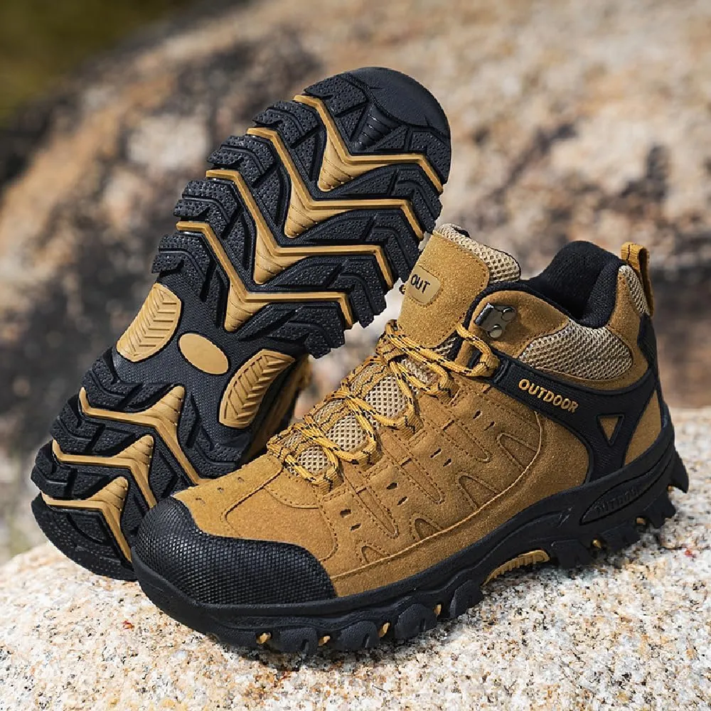 Asifn Mens Sports Hiking Lightweight Outdoor Work Breathable Non-slip Driving Casual Bare Boots