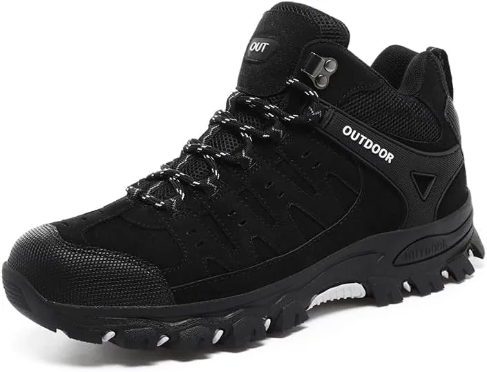 Asifn Mens Sports Hiking Lightweight Outdoor Work Breathable Non-slip Driving Casual Bare Boots