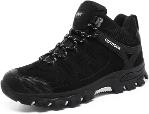 Asifn Mens Sports Hiking Lightweight Outdoor Work Breathable Non-slip Driving Casual Bare Boots