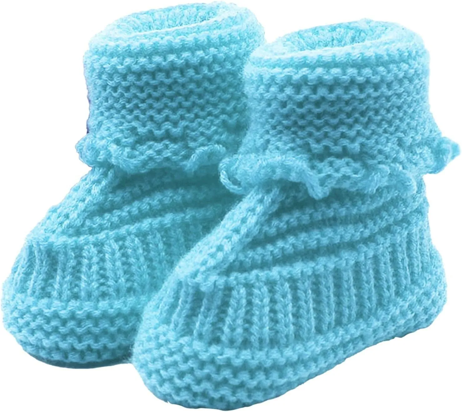 Baby Boys Girls Booties Soft Sole Toddler Shoes Newborn Infant Hand Knitting Crochet Cozy Shoes Non Slip Booties