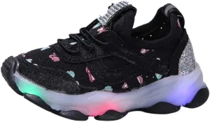 Baby Boys Girls Light Up Flash Breathable Sports Sneakers Toddler Infant Unisex Platform Chunky Outdoor Sport Shoes