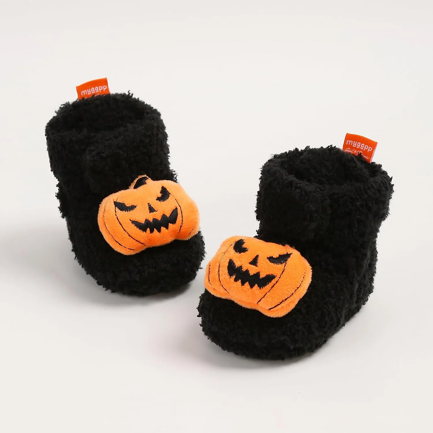Baby Halloween Booties Newborn Boys Girls Soft Anti-Slip Slippers Fall Winter Warm Crib Sock Shoes First Walkers