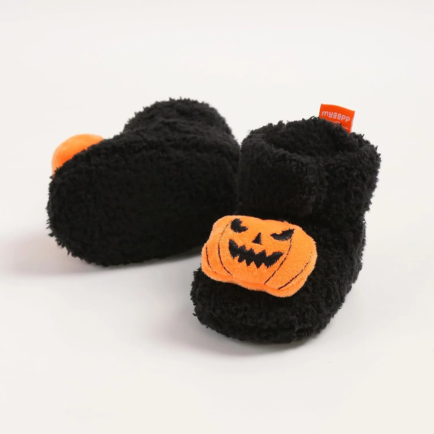 Baby Halloween Booties Newborn Boys Girls Soft Anti-Slip Slippers Fall Winter Warm Crib Sock Shoes First Walkers