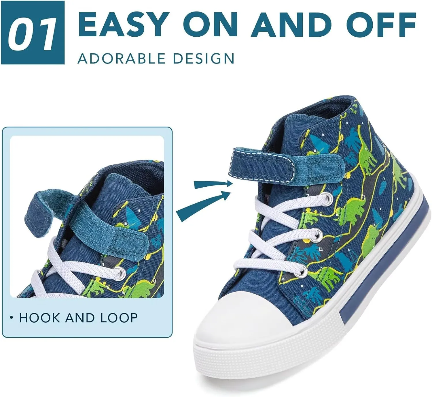 Boys Girls Light Up Sneakers Toddler Canvas High Top Fashion Sneaker Kids Casual Walking Shoes