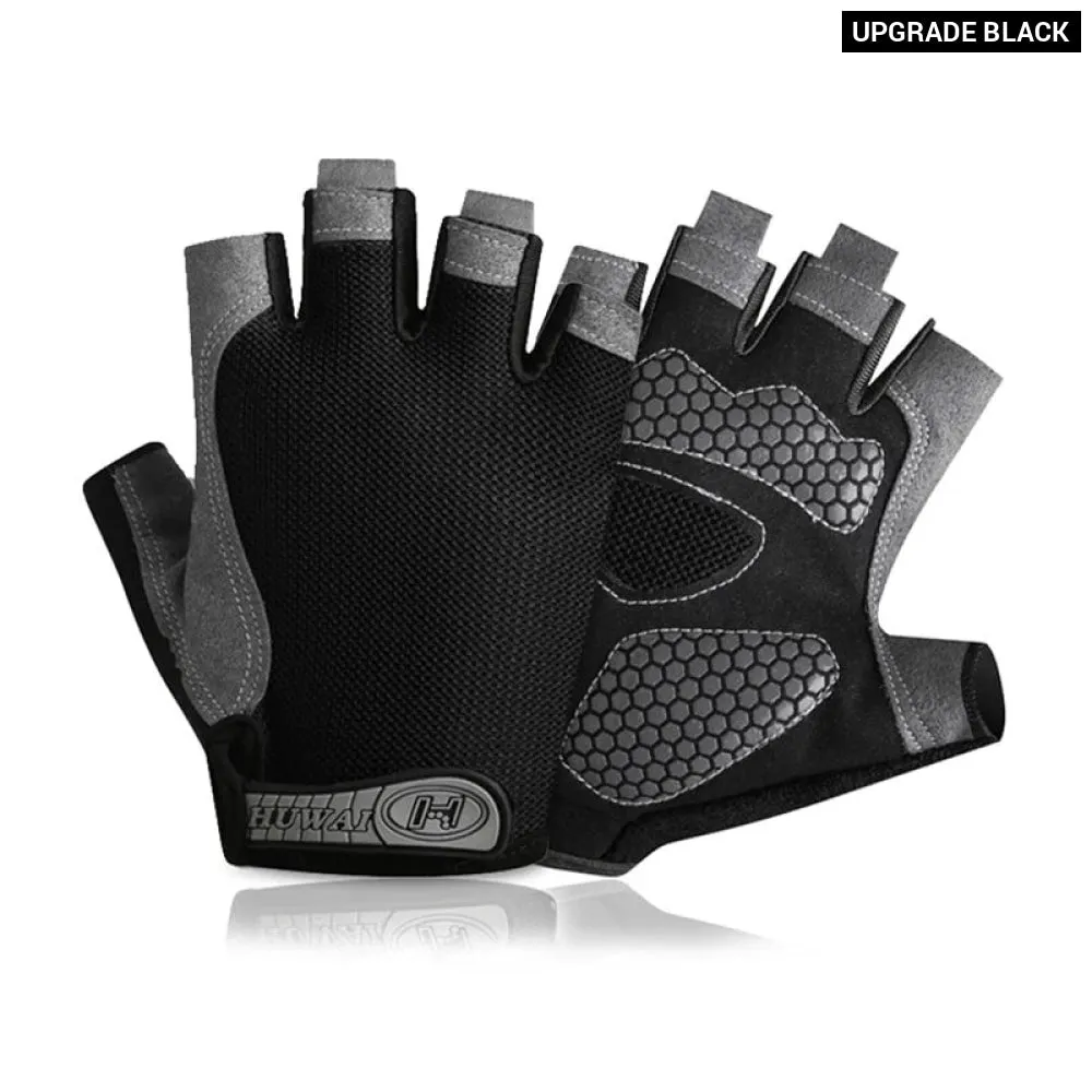 Breathable Fingerless Gym Gloves for Fitness Training