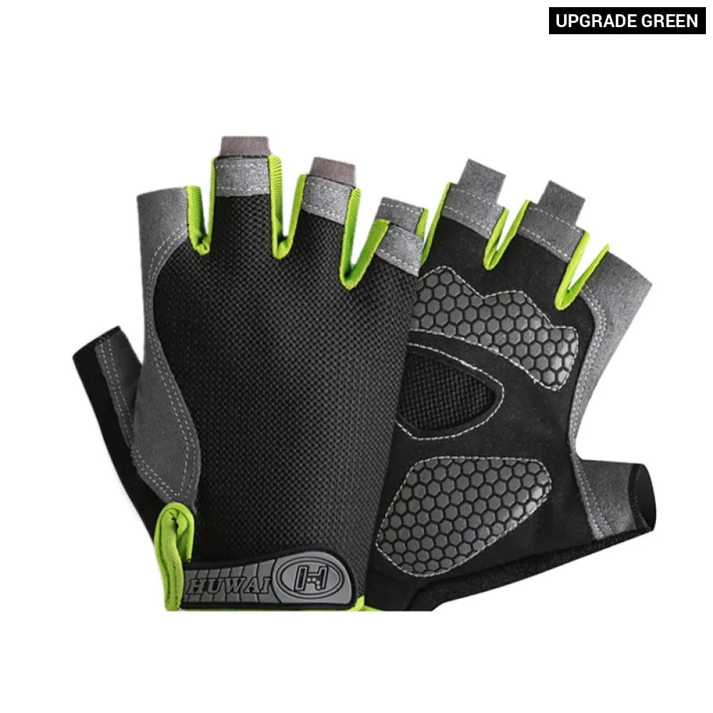 Breathable Fingerless Gym Gloves for Fitness Training
