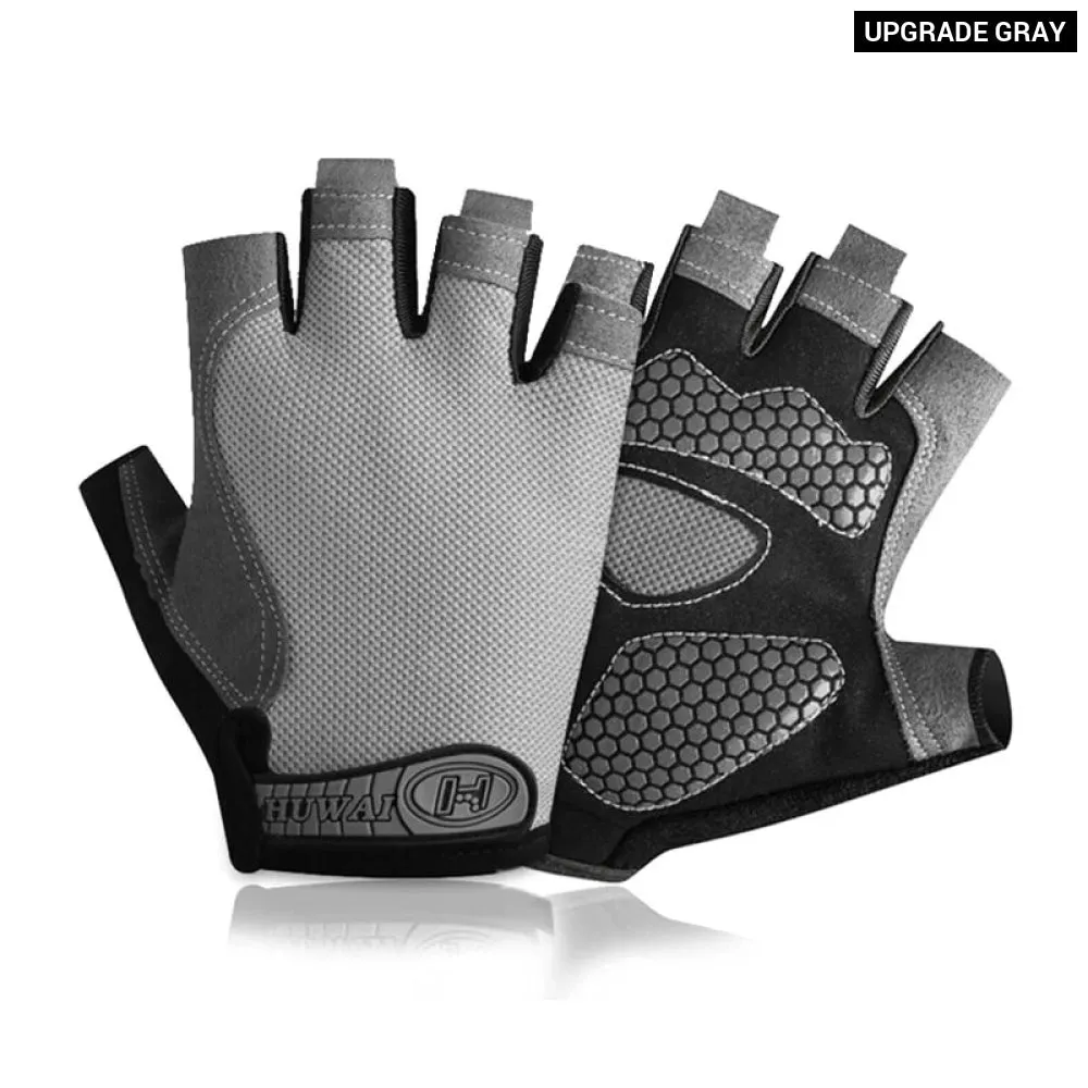 Breathable Fingerless Gym Gloves for Fitness Training