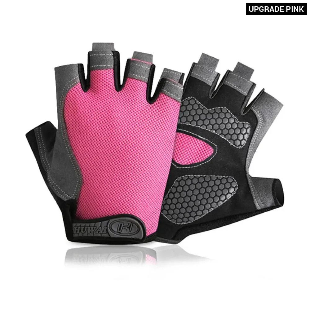 Breathable Fingerless Gym Gloves for Fitness Training