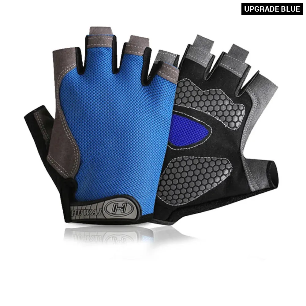 Breathable Fingerless Gym Gloves for Fitness Training