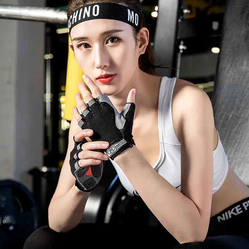 Breathable Fingerless Gym Gloves for Fitness Training