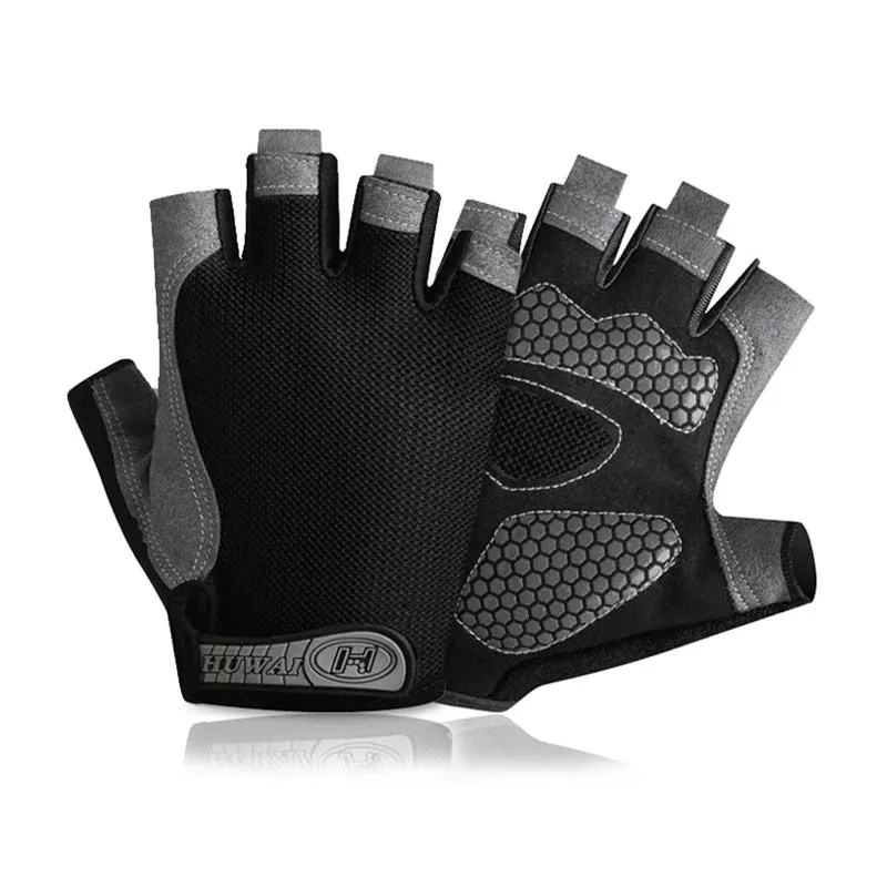 Breathable Fingerless Gym Gloves for Fitness Training