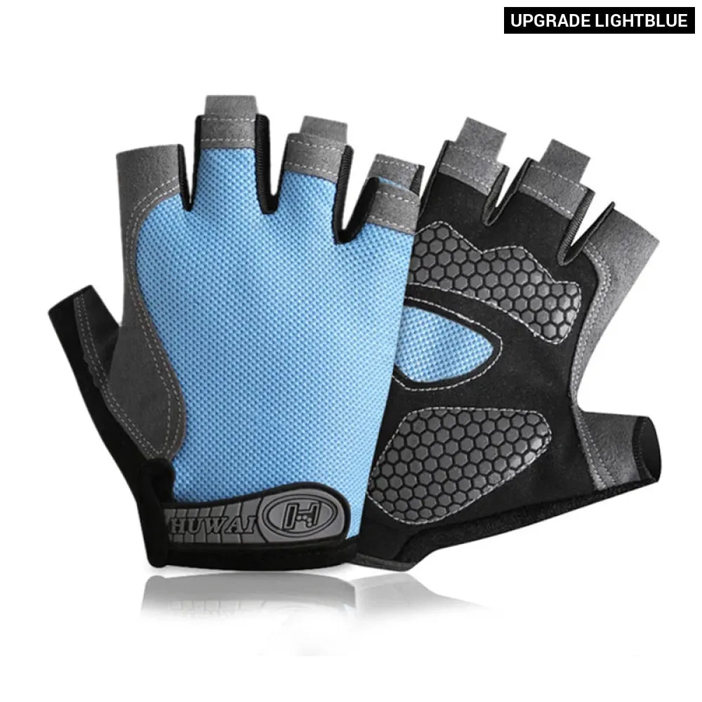 Breathable Fingerless Gym Gloves for Fitness Training