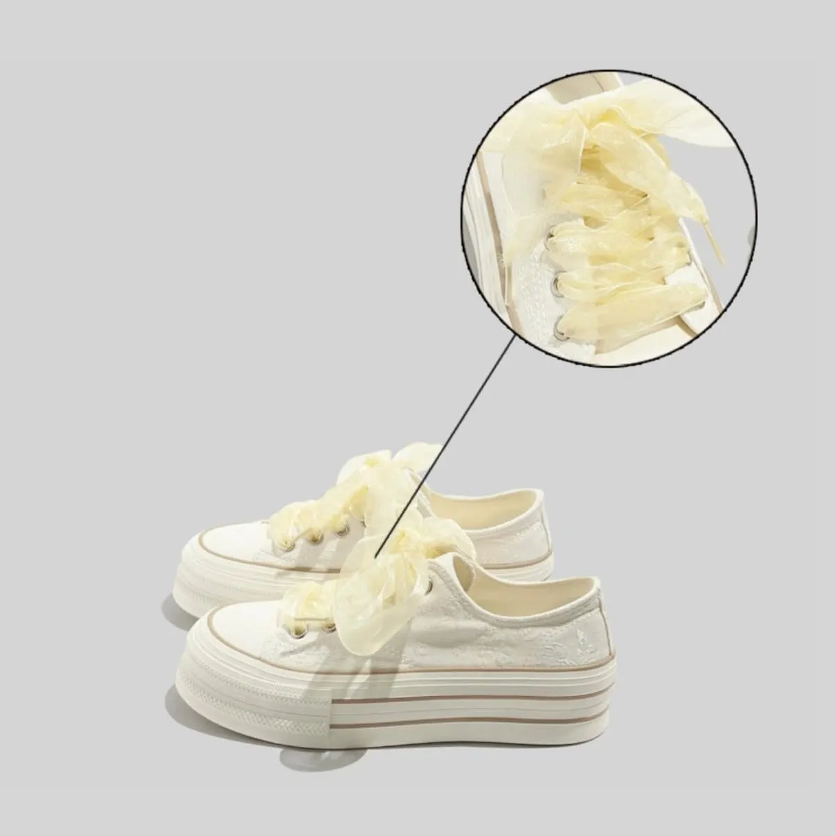 Canvas Chunky Sneakers for Women & Girls Cute Y2K Platform 4cm Walking Shoes for Travel & Gifts