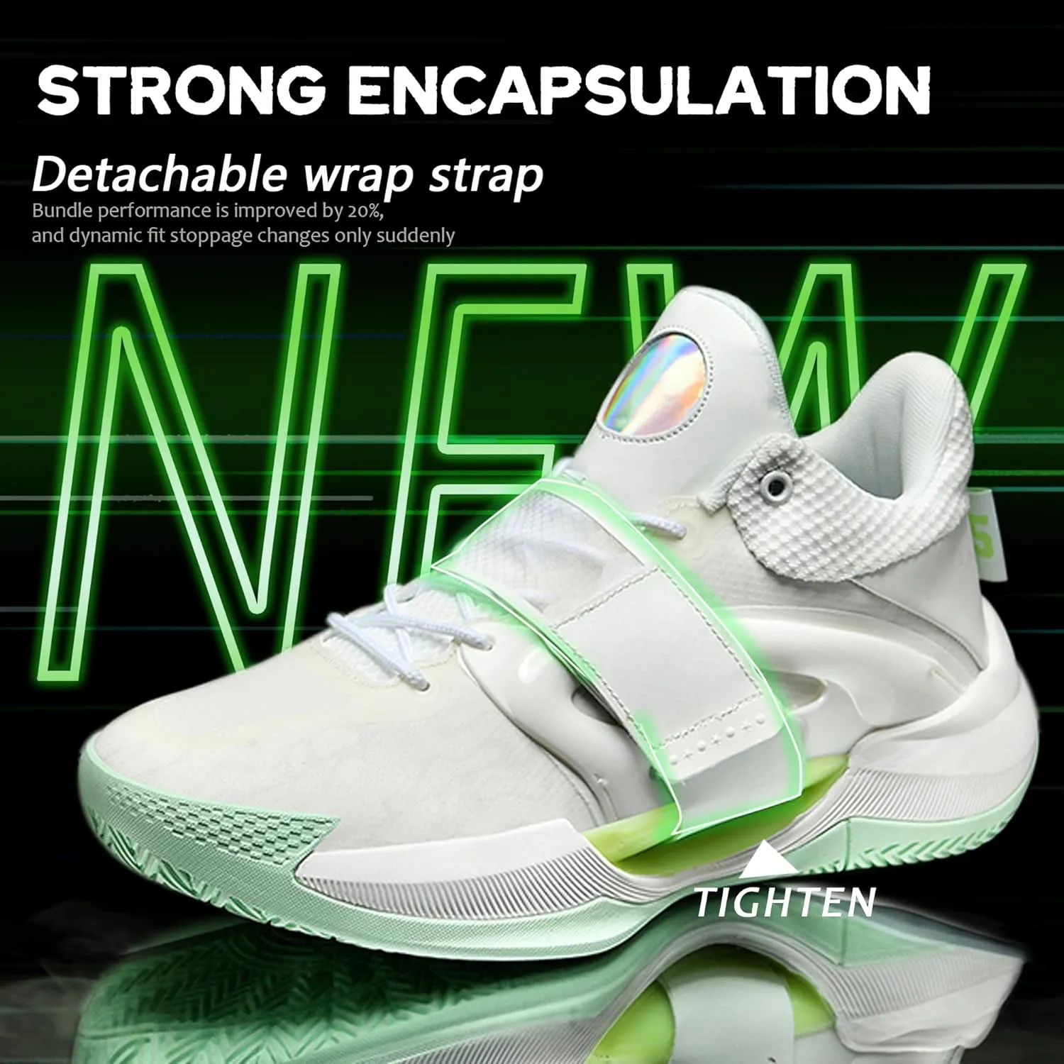 CJSPORX Men Women Basketball Shoes Breathable Non Slip Outdoor Fashion Sneakers