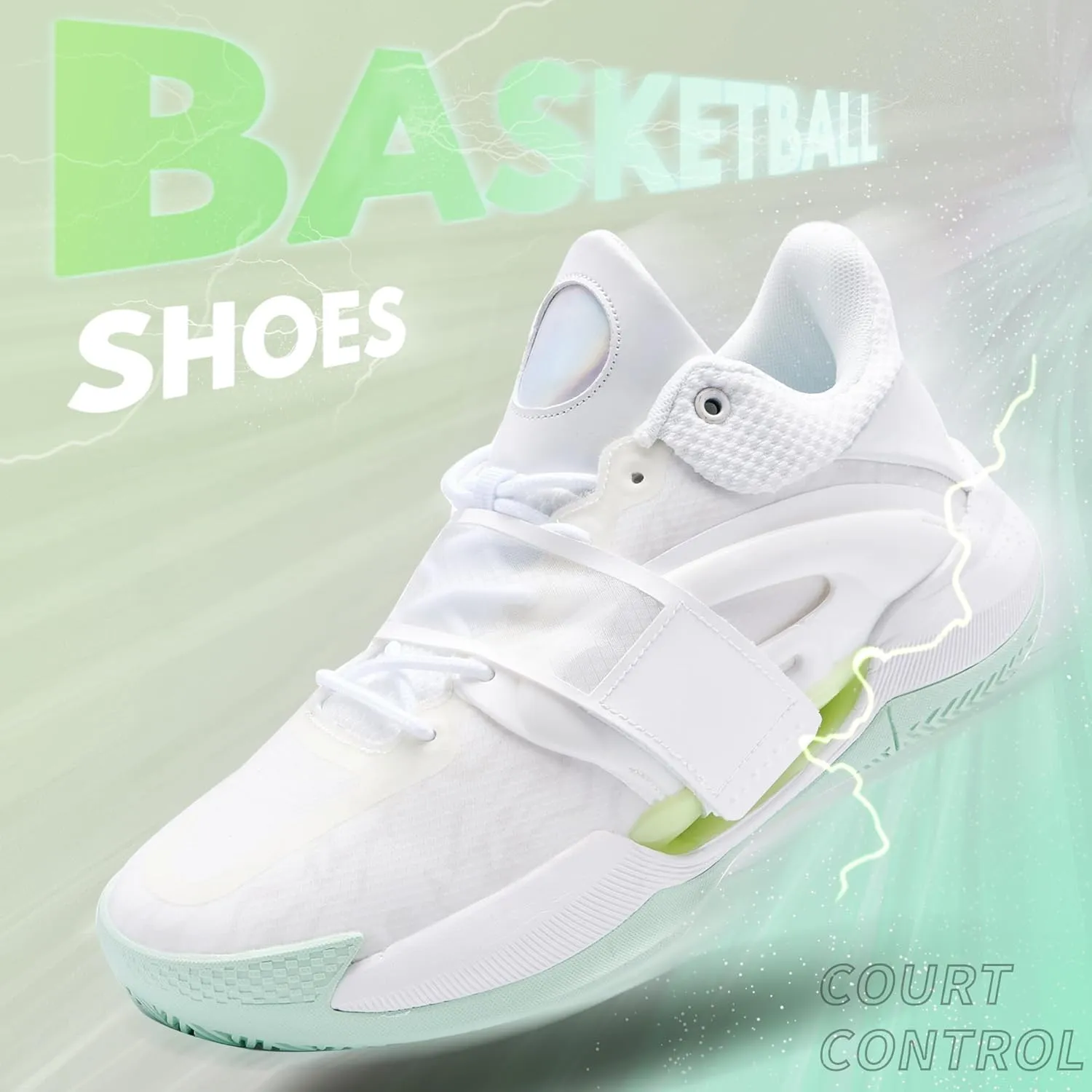 CJSPORX Men Women Basketball Shoes Breathable Non Slip Outdoor Fashion Sneakers