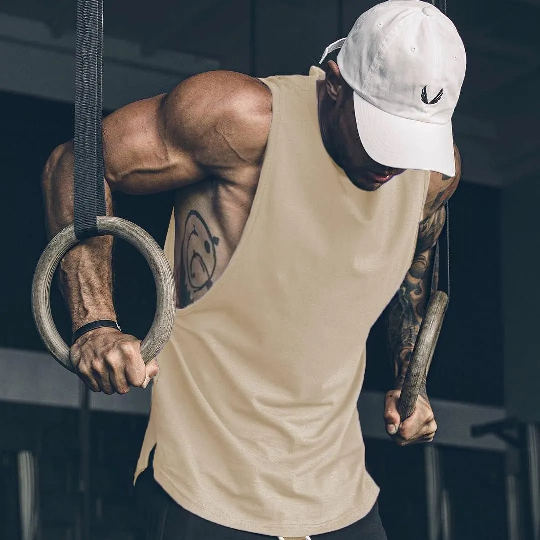 COOFANDY Men Workout Tank Top Gym Bodybuilding Sleeveless Muscle T Shirts Cut Off Shirts