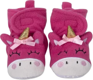 Cozy Fleece Baby Booties- Sherpa Baby Crib Booties Soft Soled Winter Shoes Unisex Fleece Booties Baby Boy, Baby Girl 0-6 Months