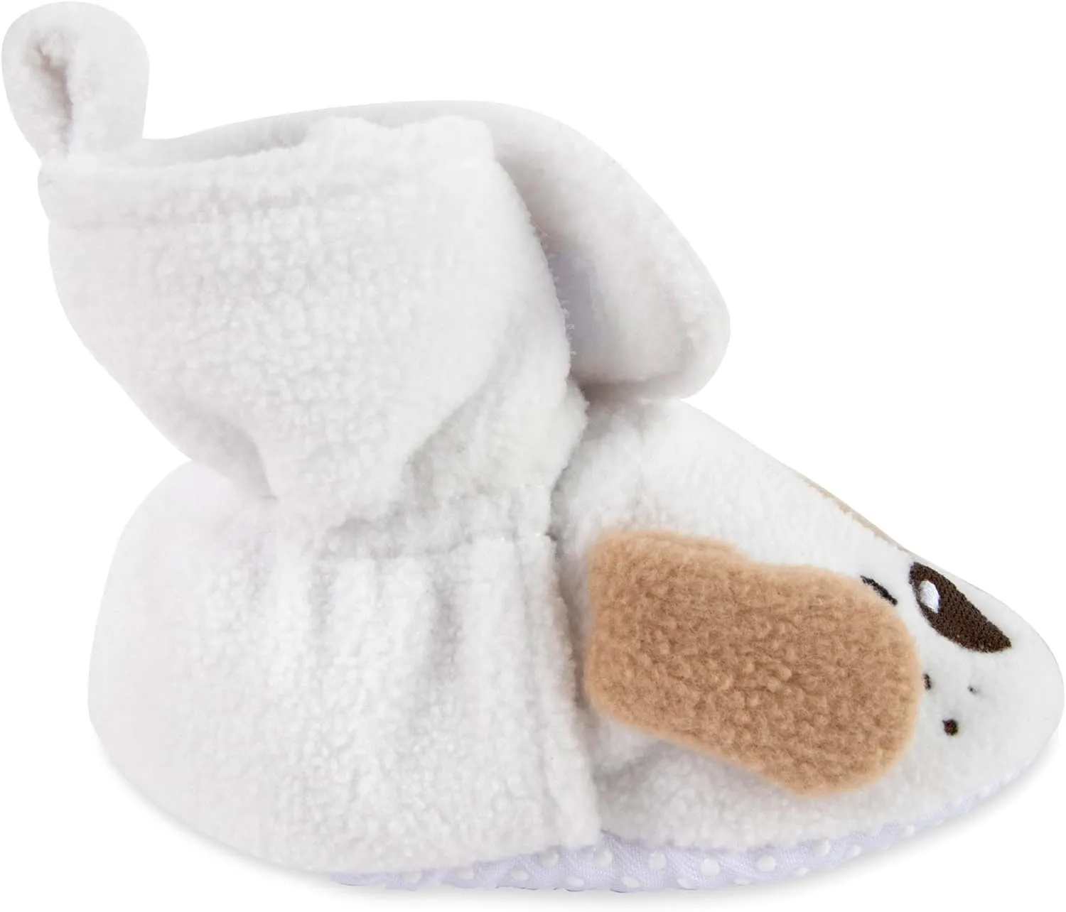 Cozy Fleece Baby Booties- Sherpa Baby Crib Booties Soft Soled Winter Shoes Unisex Fleece Booties Baby Boy, Baby Girl 0-6 Months