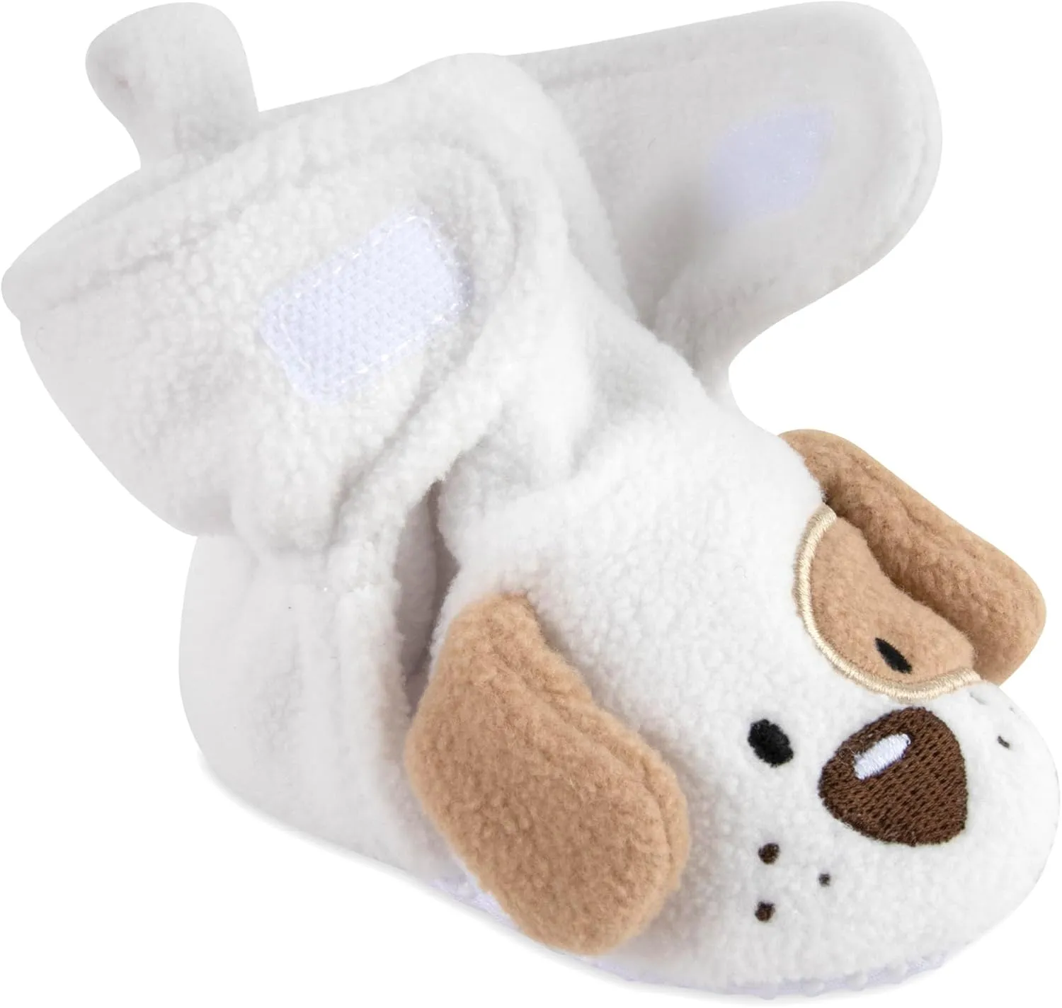 Cozy Fleece Baby Booties- Sherpa Baby Crib Booties Soft Soled Winter Shoes Unisex Fleece Booties Baby Boy, Baby Girl 0-6 Months
