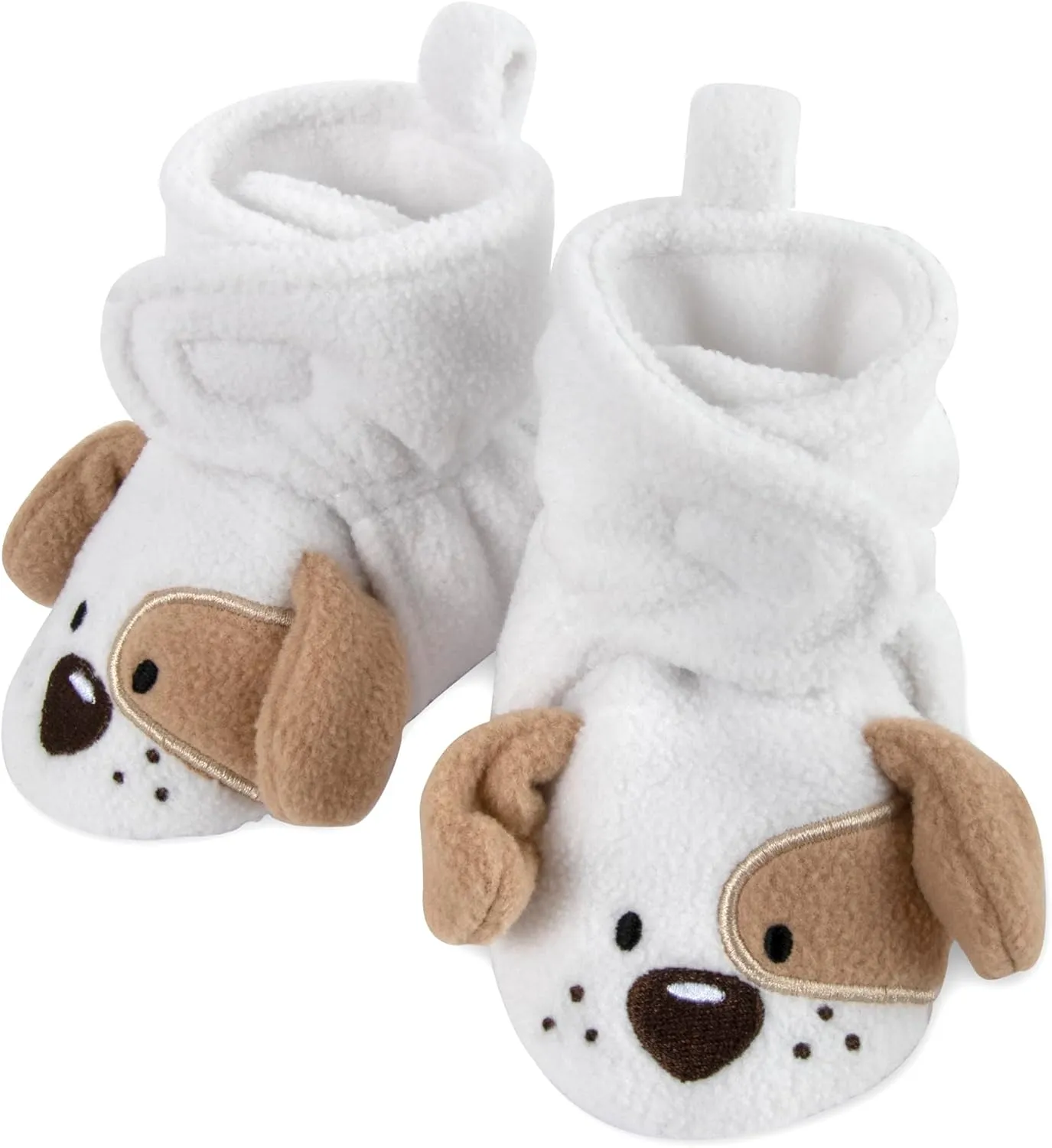 Cozy Fleece Baby Booties- Sherpa Baby Crib Booties Soft Soled Winter Shoes Unisex Fleece Booties Baby Boy, Baby Girl 0-6 Months