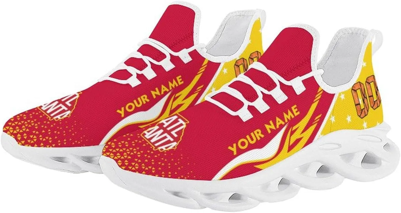 Custom Basketball Sneakers City Sports Slip-on Shoes Personalized Name Number Gifts for Basketball Fans Men Women