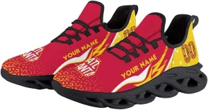 Custom Basketball Sneakers City Sports Slip-on Shoes Personalized Name Number Gifts for Basketball Fans Men Women