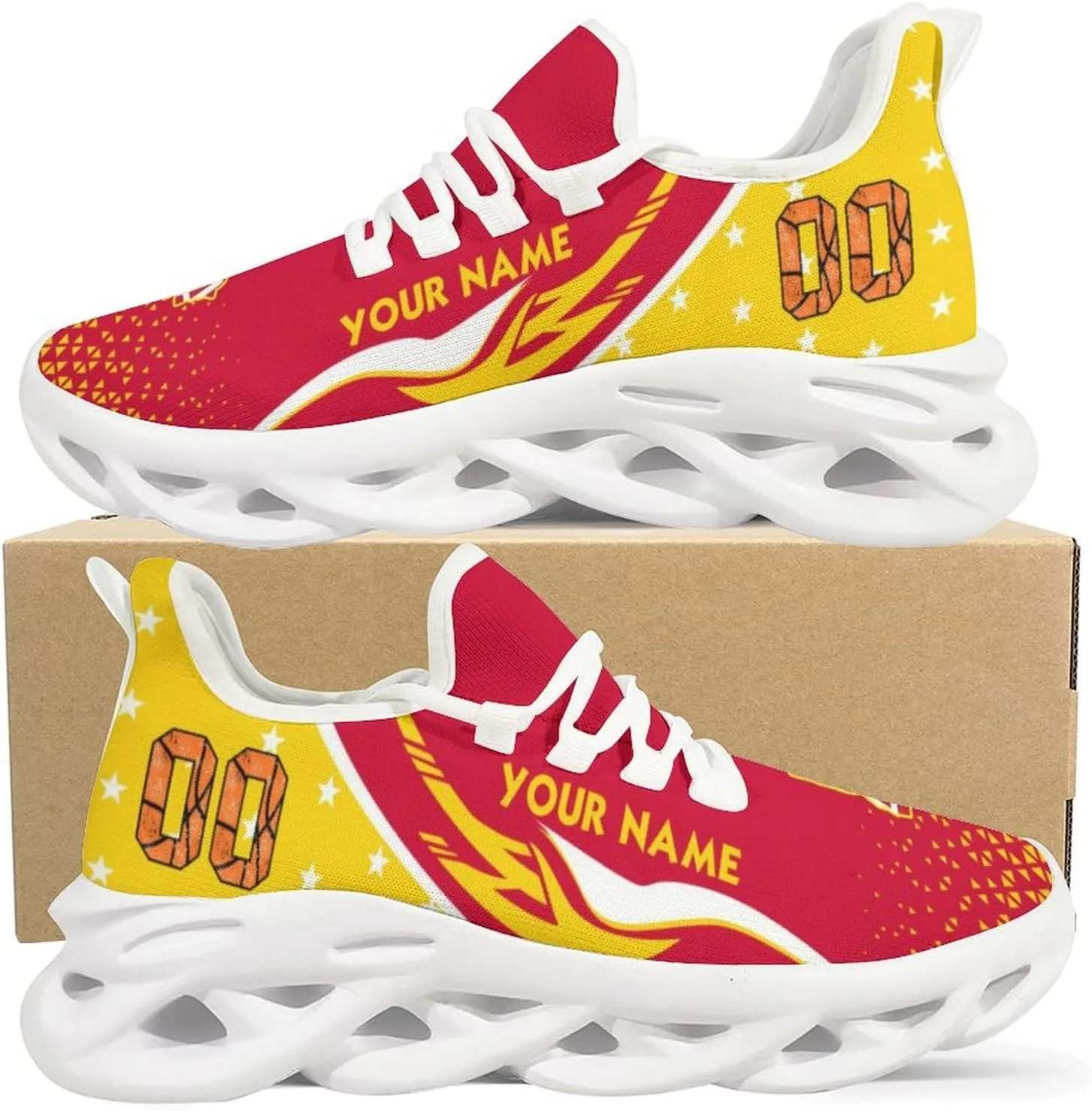 Custom Basketball Sneakers City Sports Slip-on Shoes Personalized Name Number Gifts for Basketball Fans Men Women