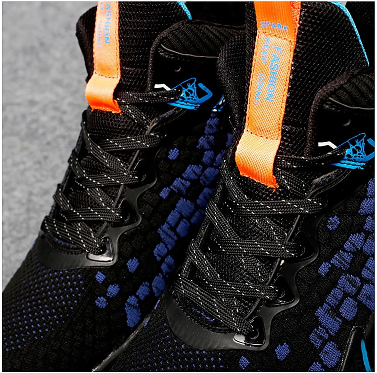 DHAEY Unisex Fashion High Top Basketball Sports Shoes Stylish Casual Skate Sneaker (Color : B, Size : 11 Women/9.5 Men)