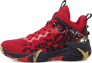 DHAEY Unisex Fashion High Top Basketball Sports Shoes Stylish Casual Skate Sneaker (Color : B, Size : 11 Women/9.5 Men)