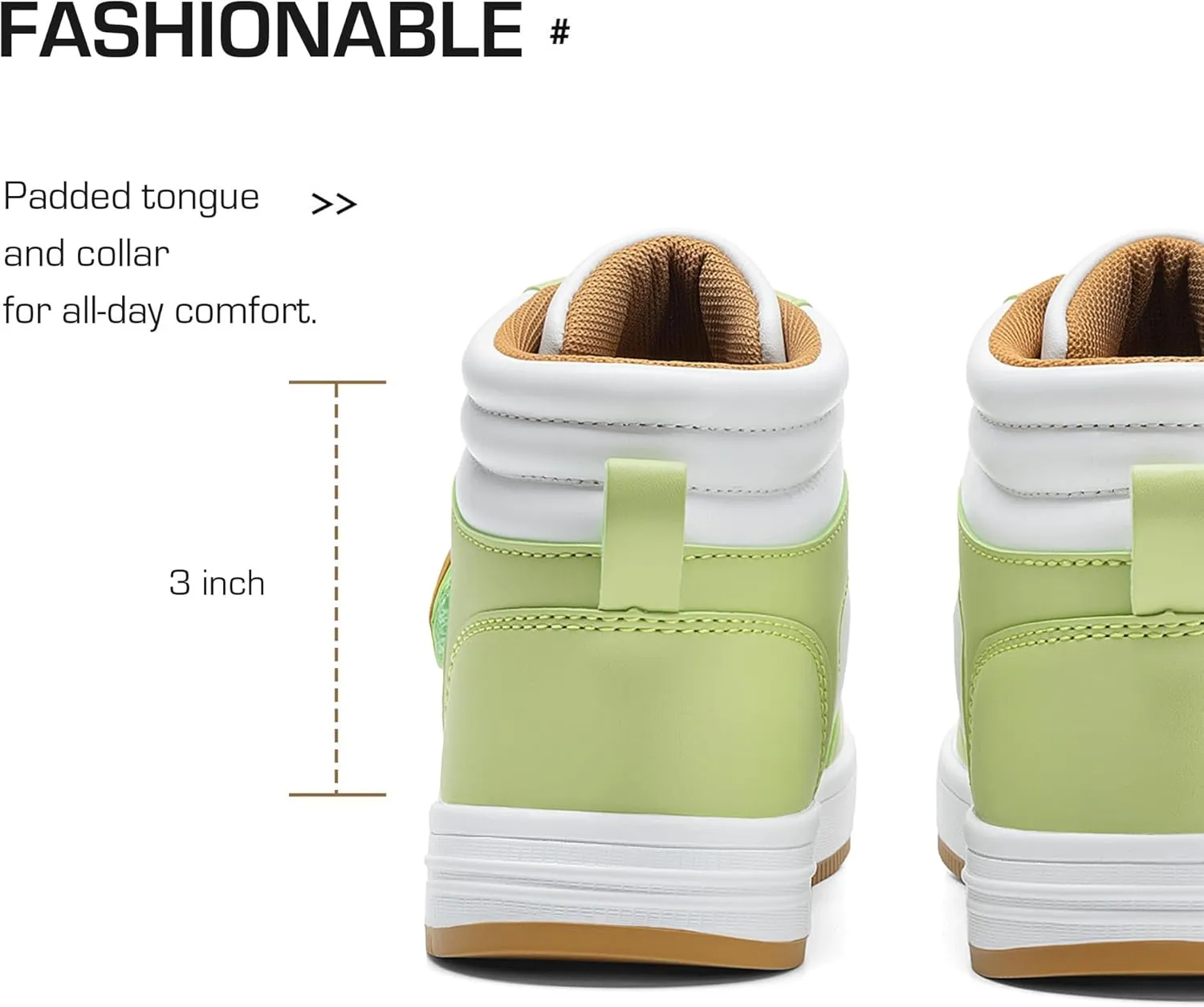 DREAM PAIRS Boys Girls High Top Sneaker LilLegends Skyhigh Basketball Shoes
