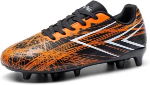 DREAM PAIRS Boys Girls Soccer Cleats Kids Youth Firm Ground Football Shoes for Little/Big Kid