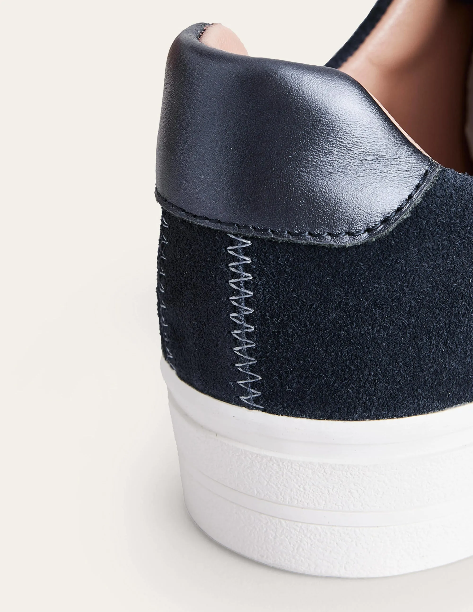 Flatform Trainers-Navy Suede