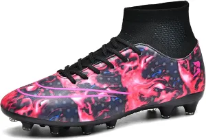 FLIOZY Mens Football Shoes High-top Cleats Soccer Boots Youth Sports Football Shoes Competition Training Football Boots Sneaker