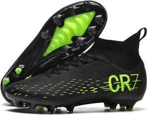 FLIOZY Mens Football Shoes High-top Cleats Soccer Boots Youth Sports Football Shoes Competition Training Football Boots Sneaker