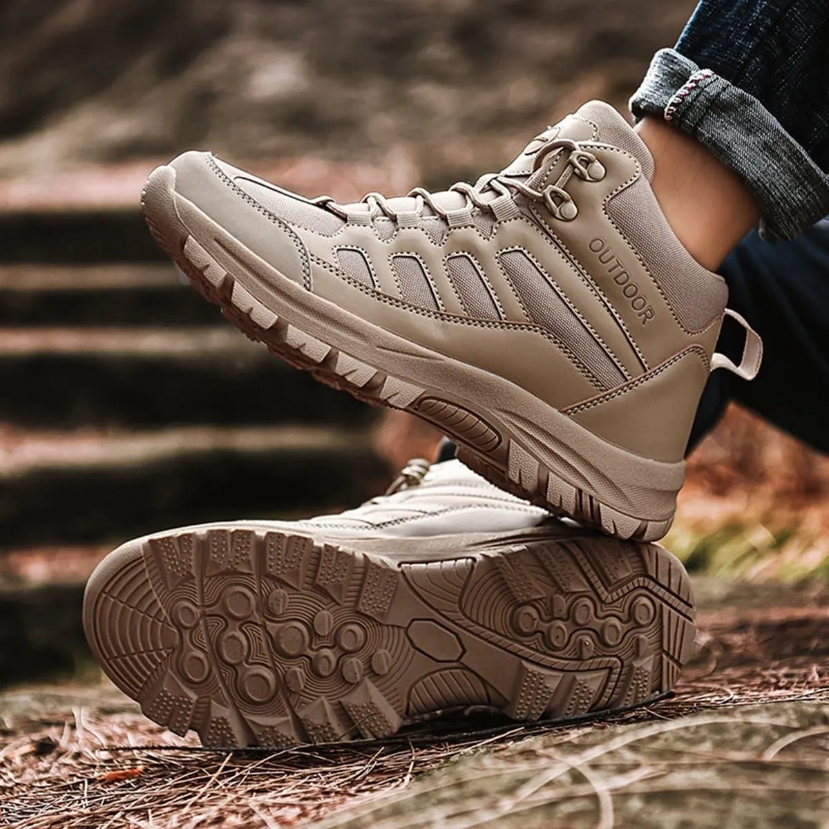 Hiking Shoes Mens Waterproof Mountain Trekking Shoes Women Breathable Walking Shoes Outdoor Sports Winter Boots
