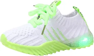 IWIHMIV Toddler Running Shoes Lightweight Breathable Walking Shoes for Boys Girls Casual Luminous Tennis Shoes