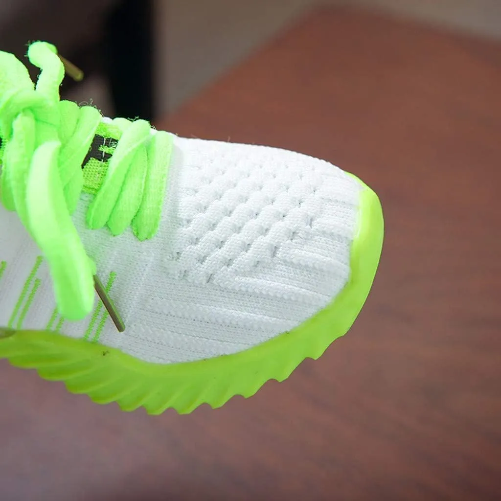IWIHMIV Toddler Running Shoes Lightweight Breathable Walking Shoes for Boys Girls Casual Luminous Tennis Shoes