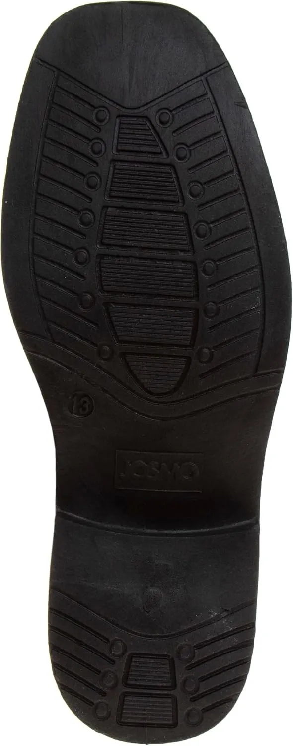 Josmo Boys Dress Shoes ?C Slip-On Comfort Uniform Oxford Loafer with Buckle Black and Brown (Big Kid/Little Kid) (Size 13-6)