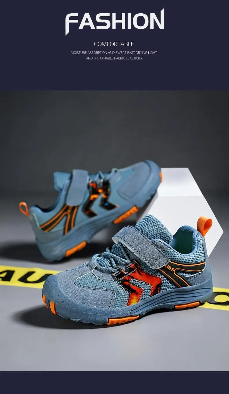 Kids Hiking Boots Toddler Girls Boys Hiking Shoes Water-Resistant Anti-Collision Non-Slip Athletic Outdoor Trekking Boots