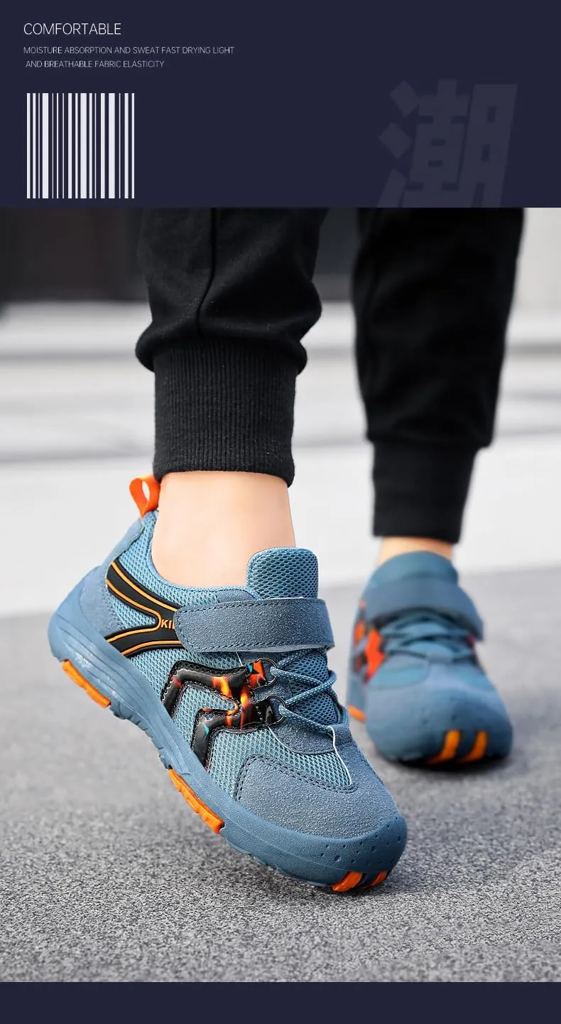 Kids Hiking Boots Toddler Girls Boys Hiking Shoes Water-Resistant Anti-Collision Non-Slip Athletic Outdoor Trekking Boots