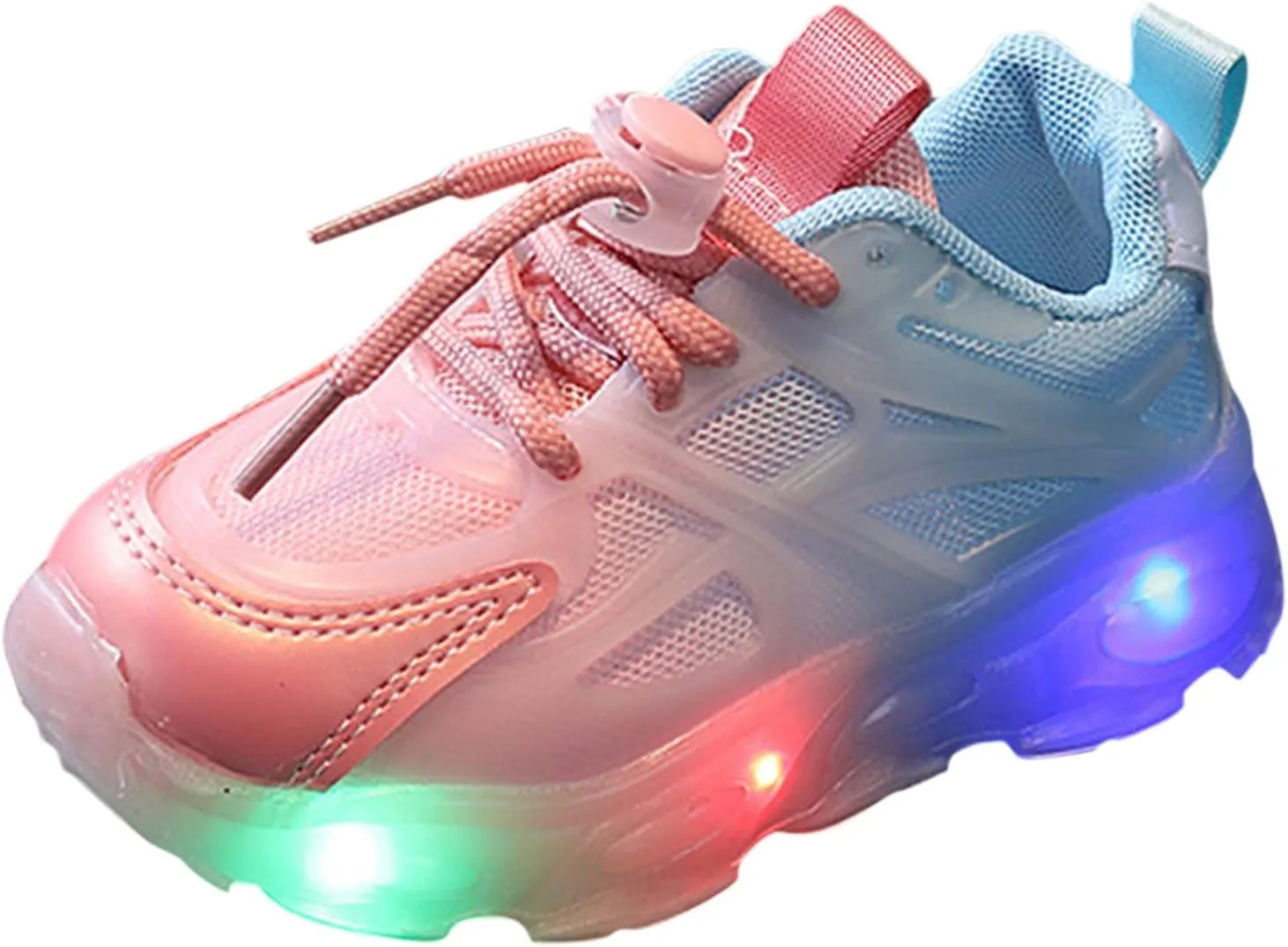Kids Light Up Shoes Lightweight Breathable Running Sport Shoes Boys Girls Luminous Flashing Athletic Sneakers