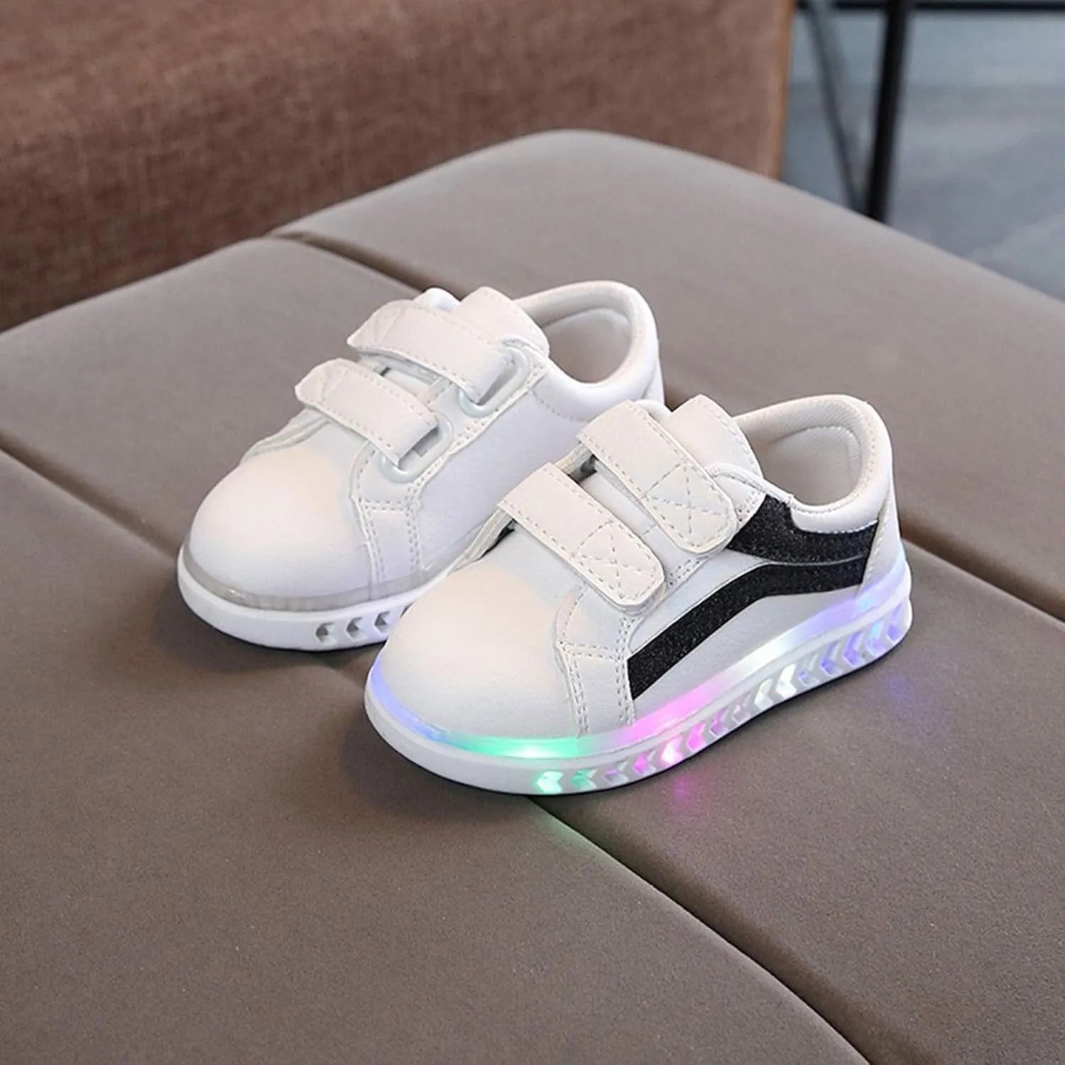 Kids Light Up Shoes Toddler Girls Boys Breathable Led Flashing Sneakers USB Charge Toddler First Walking Sneaker