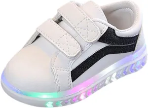 Kids Light Up Shoes Toddler Girls Boys Breathable Led Flashing Sneakers USB Charge Toddler First Walking Sneaker
