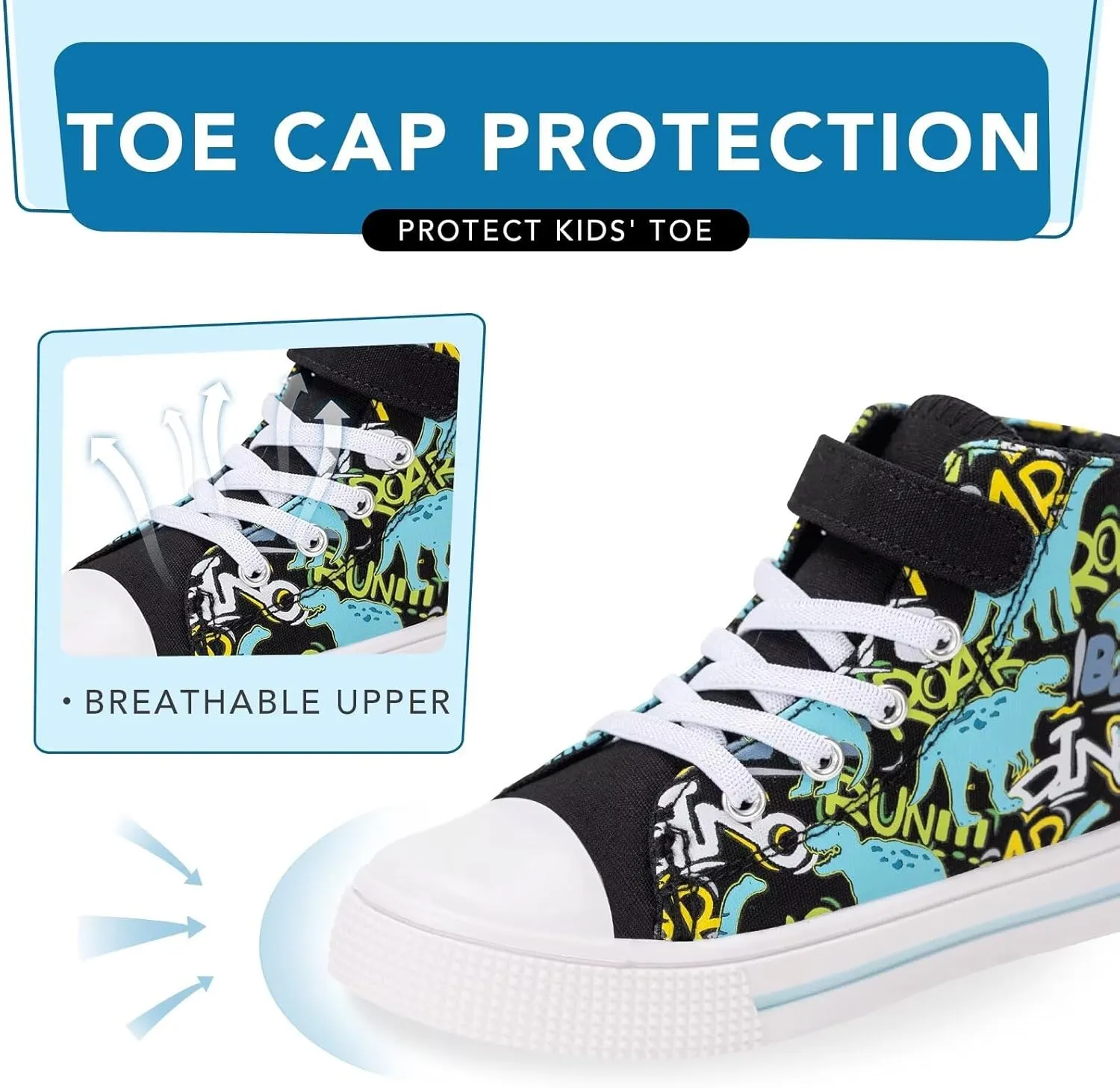 Kids Toddler Sneakers Girls Boys High Top Canvas Shoes Unisex-Child Casual Shoes