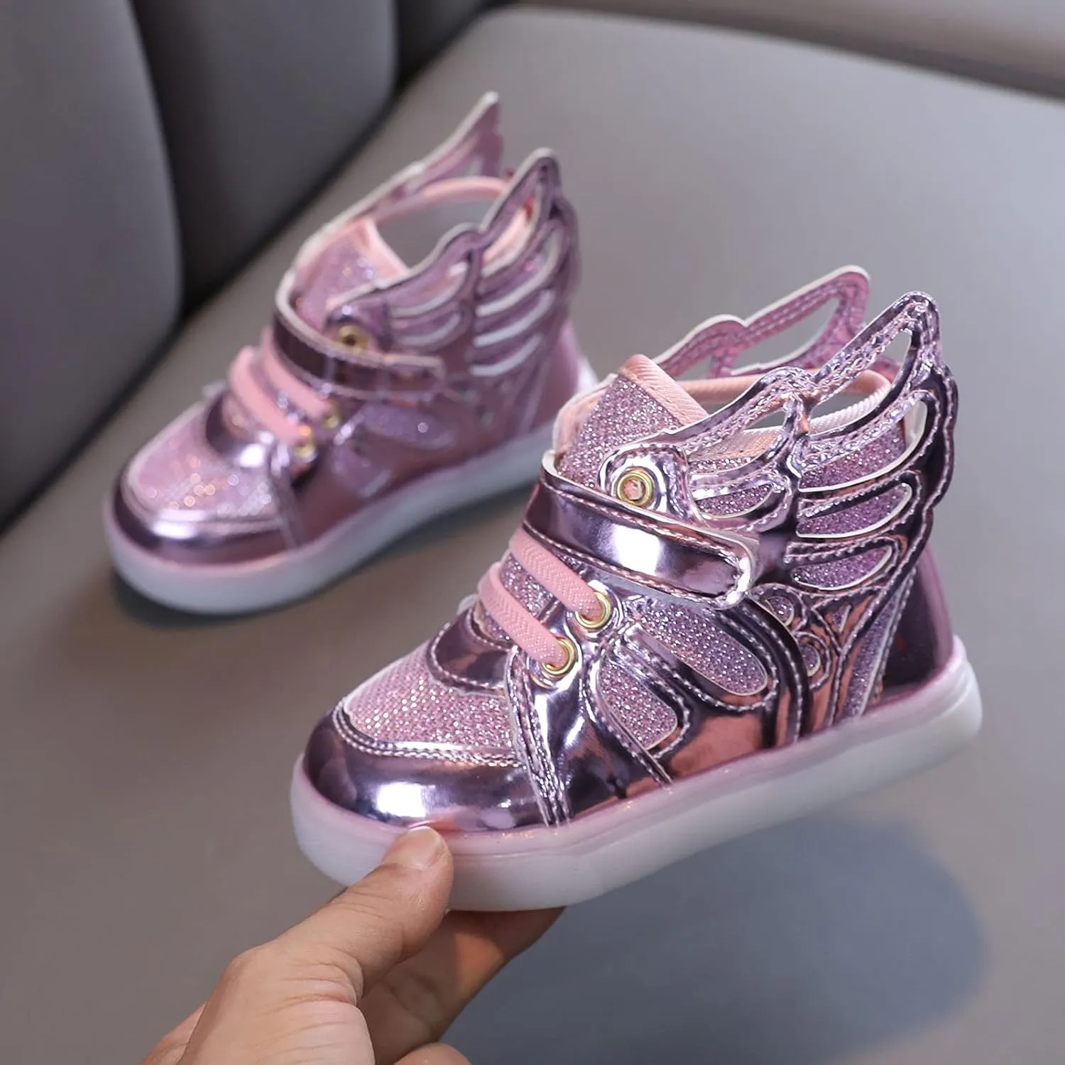 Light Children Baby Girls Sport Luminous Shoes Kids Led Baby Shoes Toddler Girl
