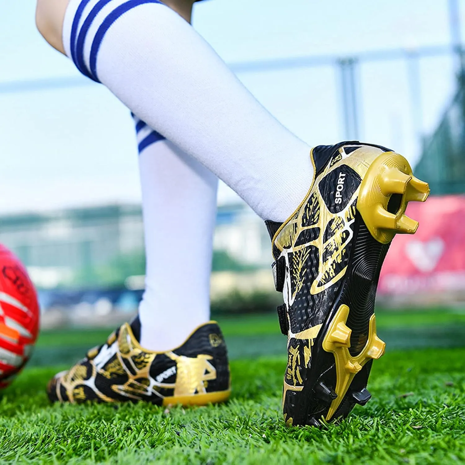 Meidiastra Kids Boy's Girl's Soccer Shoes Athletic Training Soccer Boots Indoor Outdoor Cleats (Toddler/Little Kid/Big Kid)